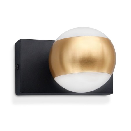 Wall rotary lamp with AMBRELLA LIGHT, WALL, FW571, G9, Black Sand, Gold-1