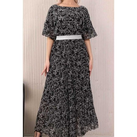 Female dress, size 46, black color-8