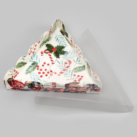 Bearbox, confectionery packaging, "New Year tree", 18 x 18 x 4 cm, New Year-3