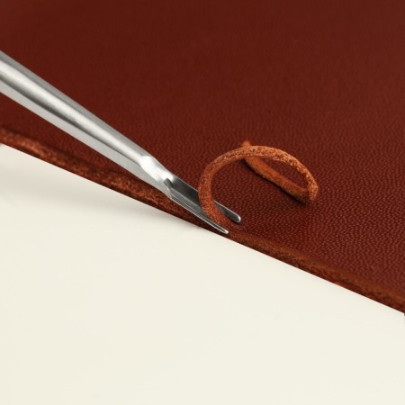 Skin tool, for removing champs and grooves, V-shaped, 11.5 cm-5