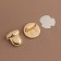 Bag stacking, 3.8 × 3.8 cm, gold color