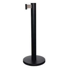 The fence stand is black, with an exhaust ribbon-280cm, gray, height-90cm, d-6cm, floor D-32cm