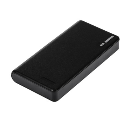 External battery Luazon PB-01, 7200 mAh, 2 USB, 1/2.1 A, flashlight, black-3