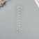 Stick plastic rhinestone "Fountain" Mirror silver 25x8.5 cm