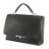 Female bag, artificial leather, black 34x9x27 cm