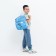Baby backpack on lightning, 3 outer pockets, blue color