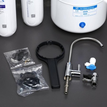 Water filtering system for the heiser Prestige-6 sink-3