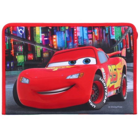 A4 labor folder with a pencil case, on a zipper, textiles, cars-5