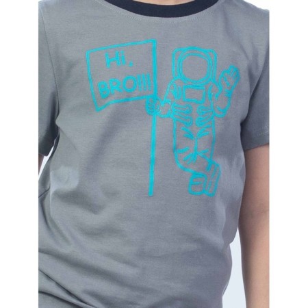 Children's costume Hi Bro !!!, height 110 cm, light-gray color-3