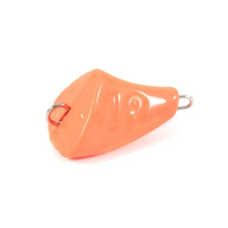 Cargo of a bullet-exentric painted pissy Yaman 10 pcs., 18 g, orange-1