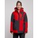 Ski jacket female winter, size 60, red color