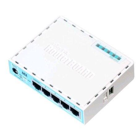 Маршрутизатор проводной MikroTik hEX (RB750GR3), 10/100/1000 Мбит, белый-1