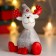 Souvenir ceramics "Losik, gray sweater and cap, red horns" 12x9.5x8 cm