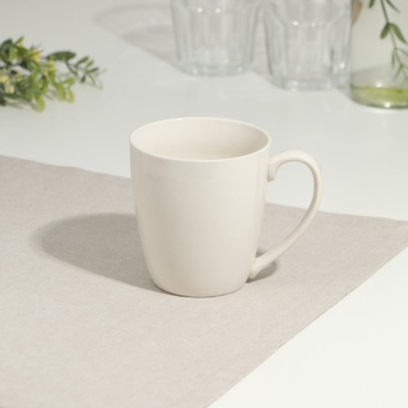 Mug "365+", 400 ml, white, ceramics
