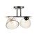 Chandelier "Charlene" 2he27 40W Black 46x25x26 cm Bayerlux