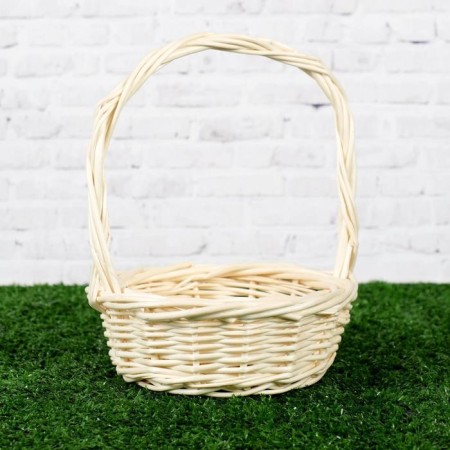 Wicker basket, willow, round