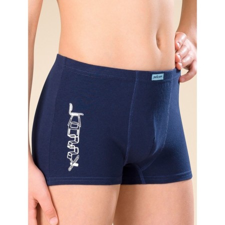 Panties for boys, height 134 cm, burgundy, red, dark blue, 3 pcs-6