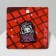 Icon "Japan" of a hide and seek, colored in ferrous metal