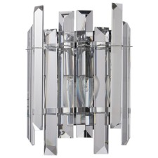 Lamp wall crystal Feeriya 2xe14 40w, size 20x11.7x27 cm, color chromium