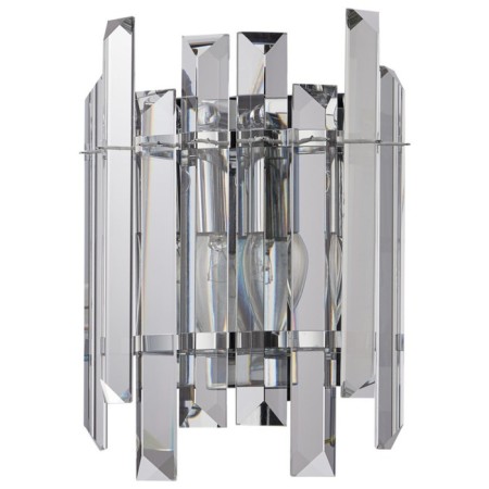 Lamp wall crystal Feeriya 2xe14 40w, size 20x11.7x27 cm, color chromium