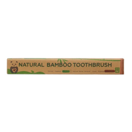 Bamboo Toothbrush hard, 5 pieces, mix of flowers-6