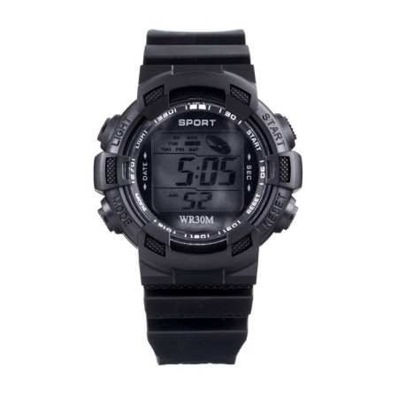 Watch is electronic, waterproof, D-4.5 cm