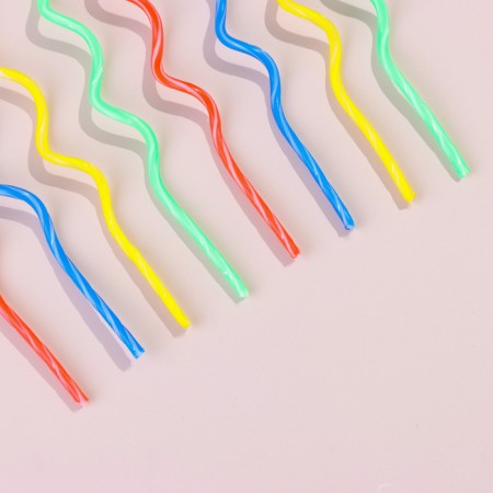 Candles for a cake, set 8 pcs, twisted, 17 cm-3