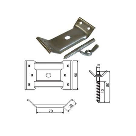 Furniture stool screed, set 4 pcs, hairpin and hut barashka-1