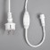 Garland "fringe" 3 x 0.9 m, IP65, UMS, white thread rubber, 232 LED, white glow, 220 V