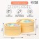 Set 2 in 1 round boxes with a window, cream, 21 x 11 - 18 x 10 cm