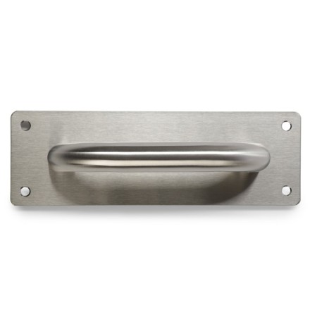 Door handle, stainless steel color, 200x65 mm-4