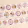 Stickers for flowers and gifts "thank", 4.4 x 4.4 cm, set 252 pcs.