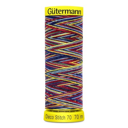Thread Deco Stitch 70 multicolor for decorative seams, 70 m, 702161 (9831)