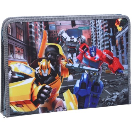 A4 labor folder with a pencil case, on a zipper, textiles, transformers-4