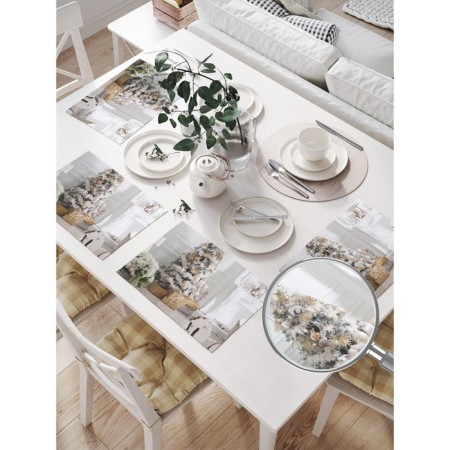 Set of napkins for setting the table "Atmosphere of Christmas", rectangular, size 32x46 cm, 4 pcs-1