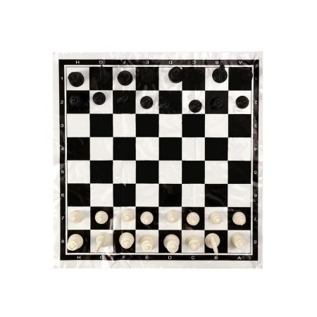 Шахматы 30 х 30 см, король h-5 см, d-2.2 см, фигуры пластик-1