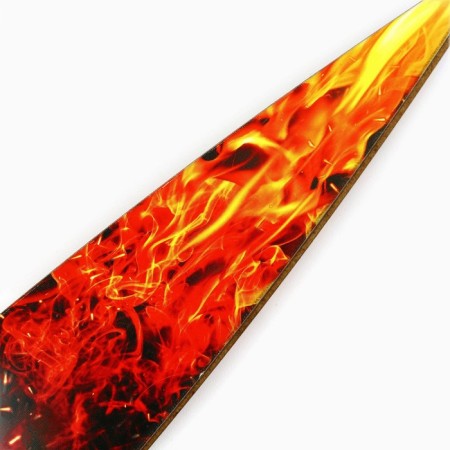 Souvenir wooden knife Kunai "Fiery", 26 cm-3