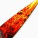 Souvenir wooden knife Kunai "Fiery", 26 cm