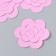 The workpiece of Foamiran "Flower Curly" 10x9.5 cm set 5 pcs. Pink bright