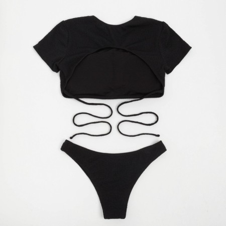 Separate Minaku women's swimsuit with a top color black, size 46-9