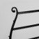 Arfa decoration stand, 34 places, 15 × 28 × 38 cm, black color