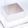 Box for flowers with a vase and PVC windows, folding, 16 x 23 x 16 cm, white
