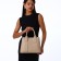 Women's bag with zipper, Textura, average size, beige color