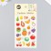 Plastic sticker "Fruits" with gold 10.2x20.5 cm