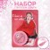 Set 2 objects: earrings, glitter "heart", pink color in silver, glitter color mix