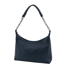 Women's bag B2809-03110, dark blue color, artificial leather, 27x9x16 cm