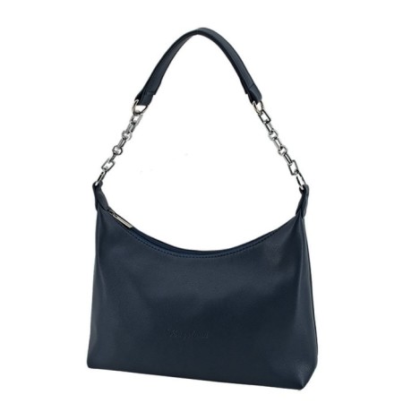 Women's bag B2809-03110, dark blue color, artificial leather, 27x9x16 cm