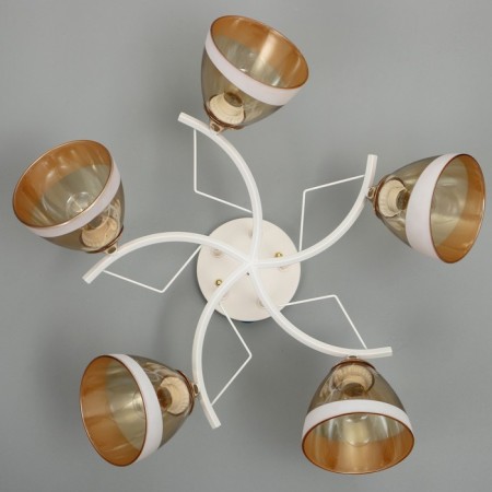 Adelela chandelier 5he27 40W white-gold 65x65x26 cm Bayerlux-5