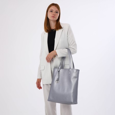 Women's bag with lightning, silver color-8