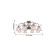 Vetus chandelier, 8x40W E14, bronze color